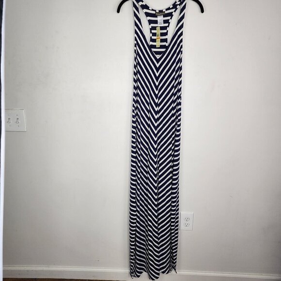 NWT Tommy Bahama Breton Stripe Racerback Maxi Dress Coverup Navy White Small - Picture 4 of 12